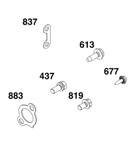 Exhaust Group Diagram and Parts List for 356447-0421-B5 200000 - 399999 Briggs and Stratton Engine